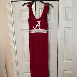 Red Dress with 'A' Logo